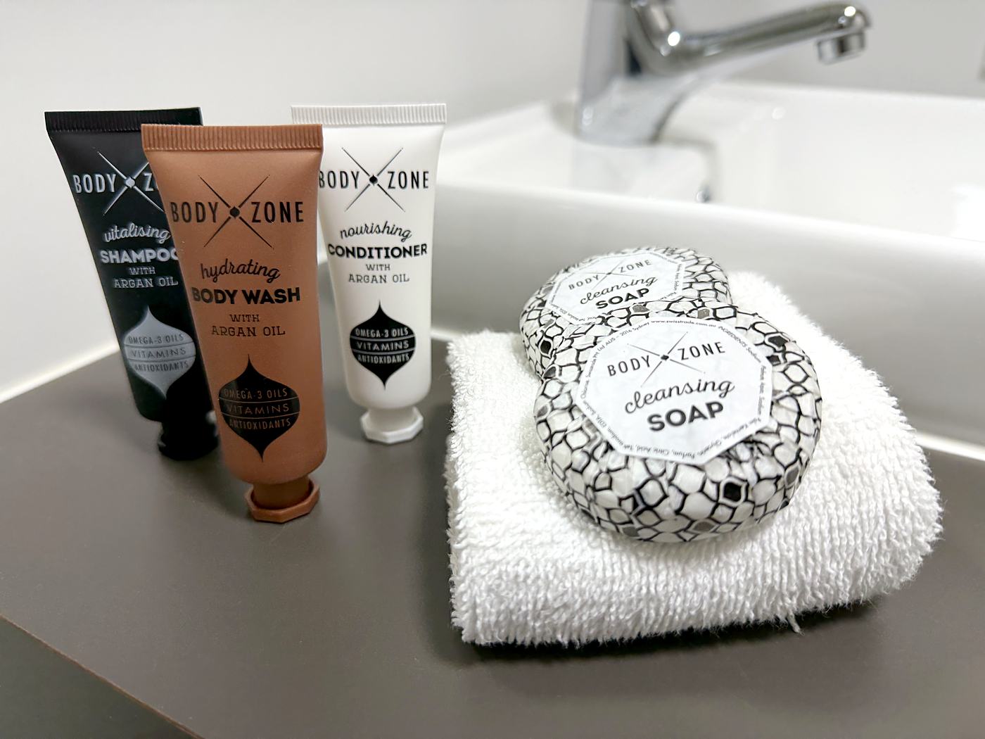 Quality toiletries and towels