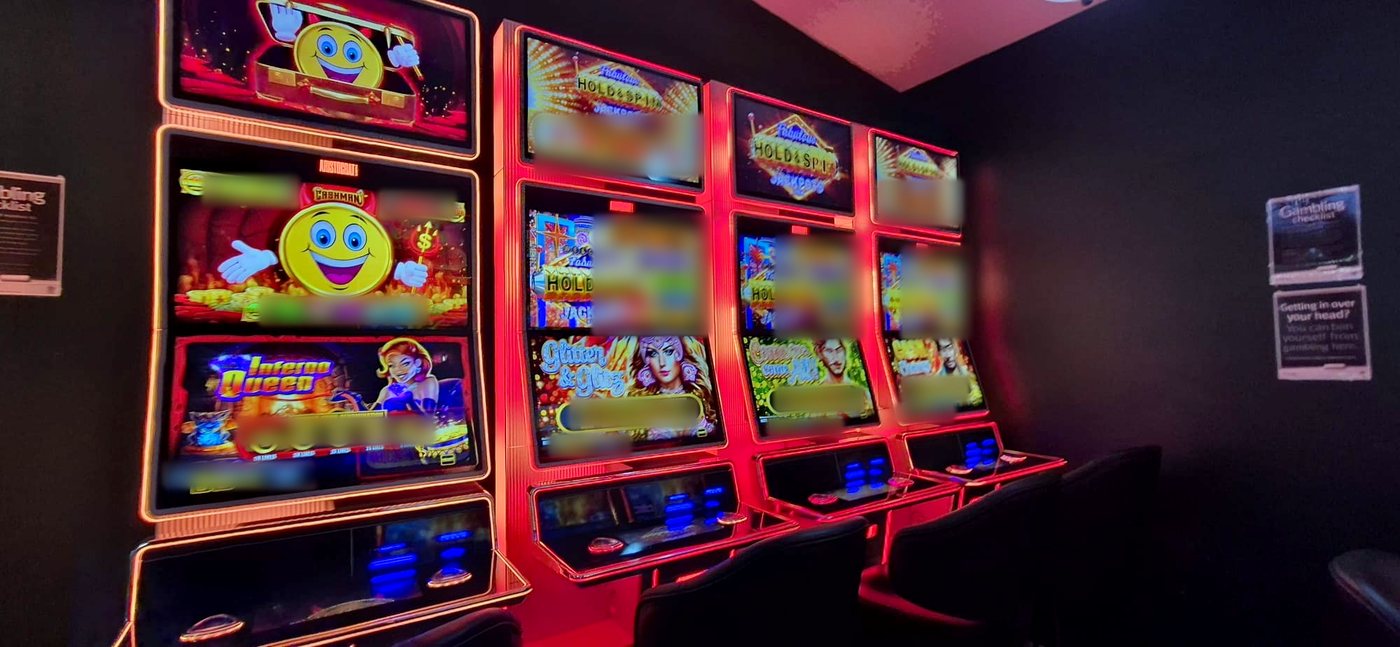 A row of the new gaming machines in the Dooleys gaming room