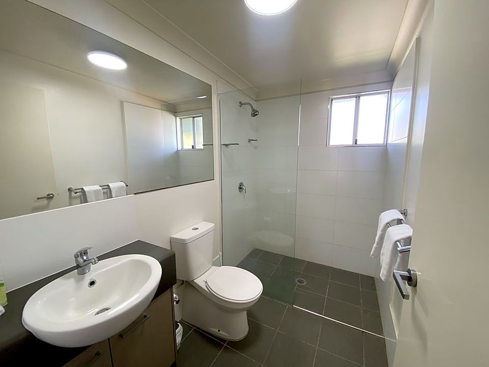 Modern ensuite with a walk-in shower